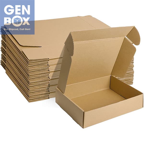 Hộp carton nắp cài chắc chắn cho giày dép.